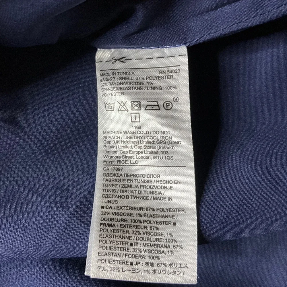 Banana Republic Womens Skirt Size 2 Pencil‎ Blue White Plaid Tweed Career